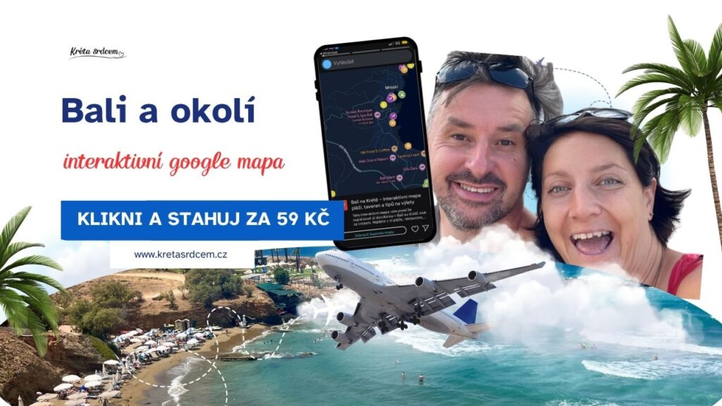 Interaktivní google mapa Bali a okolí banner ke stažení do mobilu